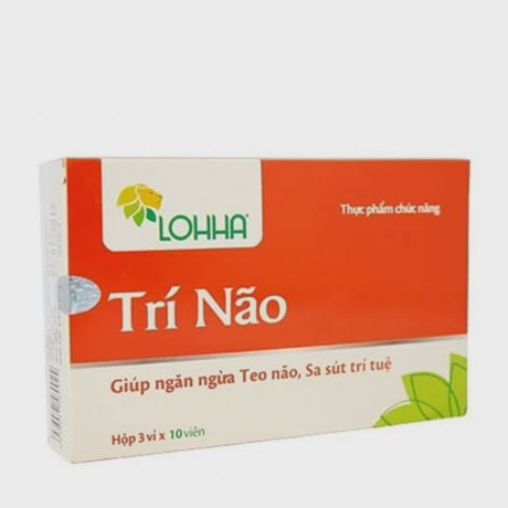  Thực phẩm chức năng dành cho não Lohha trí não (Hộp 3 vỉ x 10 viên)