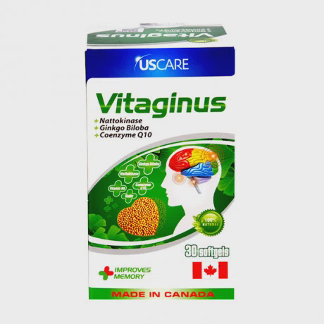 Thực phẩm bảo vệ sức khỏe bổ não Vitaginus (Chai 30 viên)