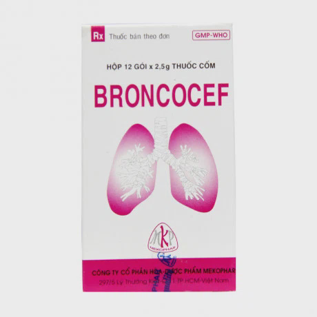 Broncocef 2,5g (Hộp 12 gói)