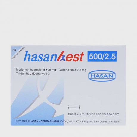 Hasanbest 2.5 /500 mg(2 Vi x 15 Vien)