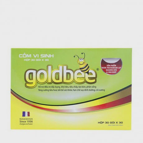 Goldbee 3g com vi sinh ho tro tieu hoa (Hop 30 goi)