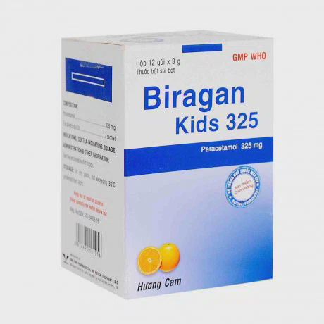 Biragan Kids 325mg (Hop 12 Goi x 3g)