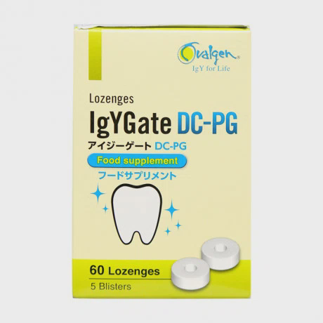 Viên ngậm chống sâu răng IgYGate DC-PG (Hộp 5 vỉ x 12 viên)