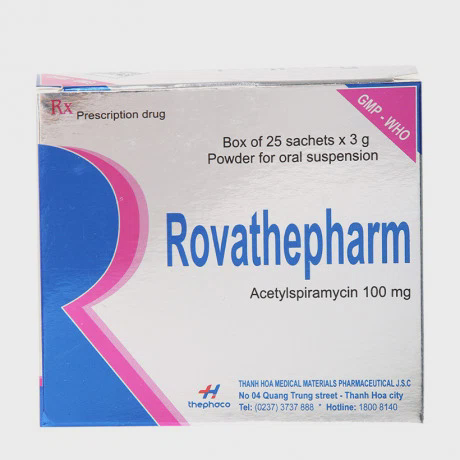 Rovathepharm 100mg (Hộp 25 gói x 3g)