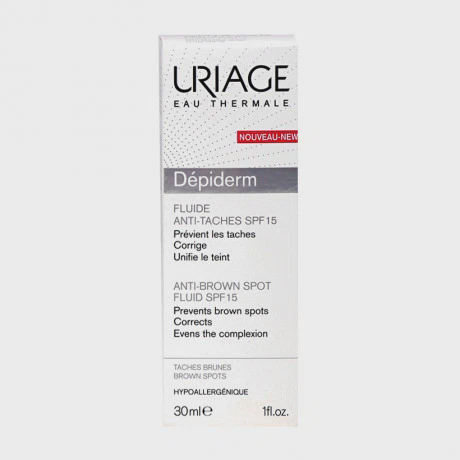 Sữa dưỡng ngăn ngừa và giảm nám, đốm nâu Uriage Depiderm Fluide Anti-Taches SPF15 (30ml)