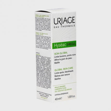 Kem ngăn ngừa mụn trứng cá hỗn hợp Uriage Hyseac 3-Regul (40ml)
