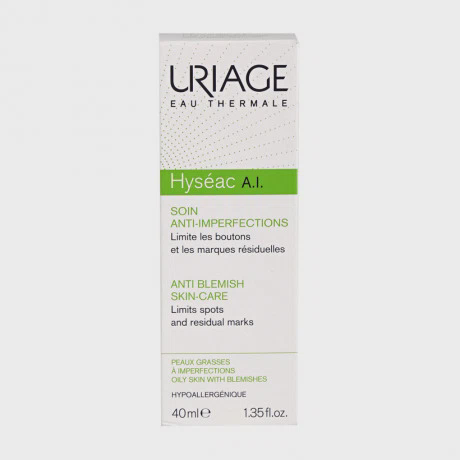 Kem giảm mụn viêm, mụn mủ, kiểm soát bã nhờn Uriage Hyseac A.I (40ml)