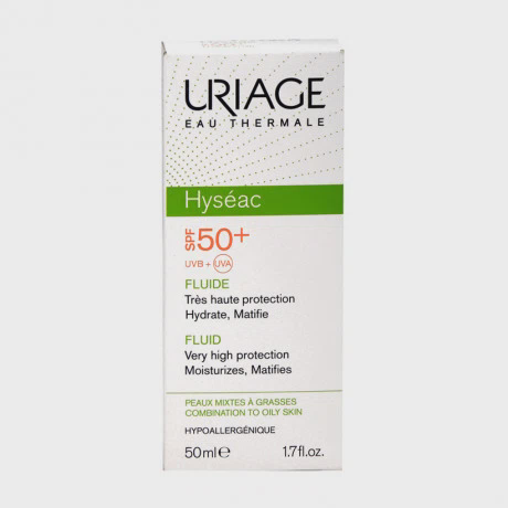 Kem chống nắng URIAGE Hyséac Fluide SPF50+ dành cho da dầu, da hỗn hợp (Tuýp 50ml)