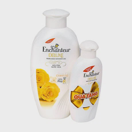 Sữa tắm hương nước hoa Pháp Enchanteur Charming (180g) + Tặng kèm chai sữa tắm hương nước hoa Pháp Enchanteur Charming (60g)