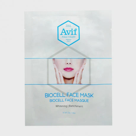 Mặt nạ dưỡng trắng da Avif Biocell Whitening Face Mask (23g)