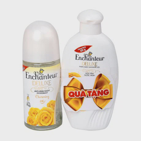 Lăn khử mùi hương nước hoa Pháp Enchanteur Charming (50ml) + Tặng sữa tắm Enchanteur Charming (60g)