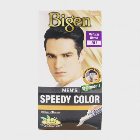 Thuốc nhuộm tóc cho nam màu 101 đen Bigen Men's Speedy Natural Black  (80g)