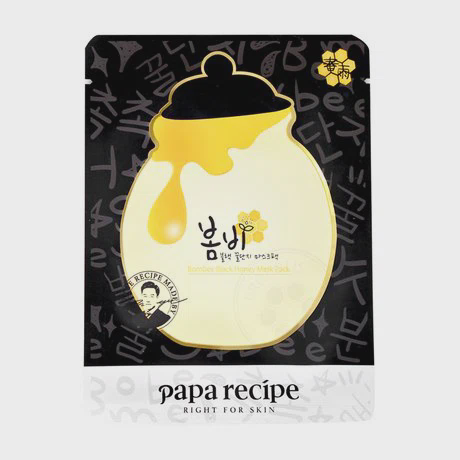 Mặt nạ tinh chất keo ong vàng và than hoạt tính Papa Recipe Bombee Black Honey