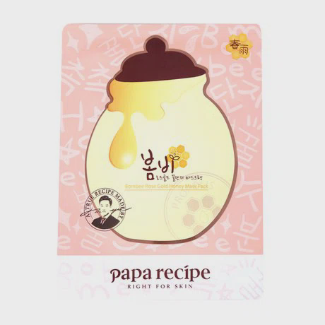 Mặt nạ tinh chất keo ong, hoa hồng và vàng 24k Papa Recipe Bombee Rose Gold Honey