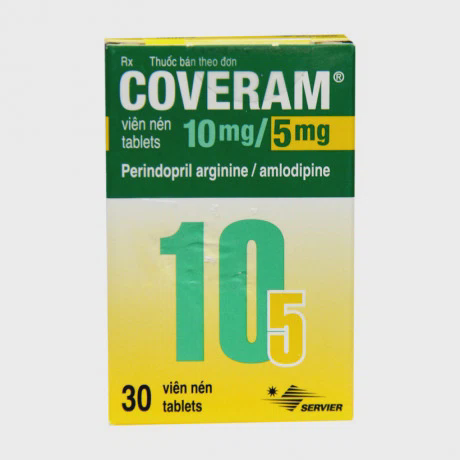 Coveram 10mg/5mg (Lọ 30 viên)