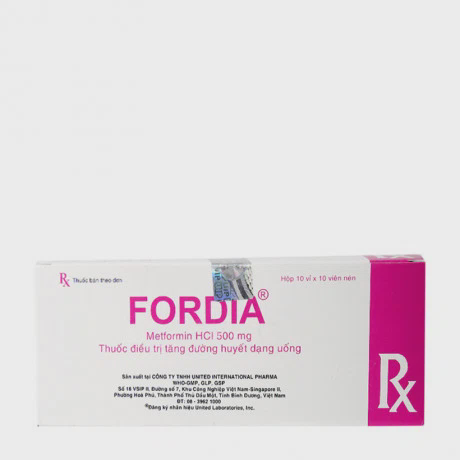 Fordia 500mg (10 vỉ x 10 viên/hộp)