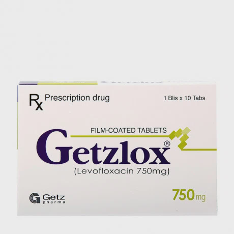 Getzlox 750 mg (1Vi x 10Vien)
