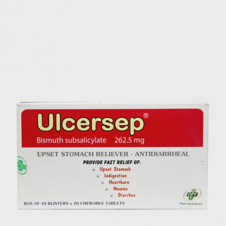 Ulcersep 262,5mg (10 Vi x 10 Vien)