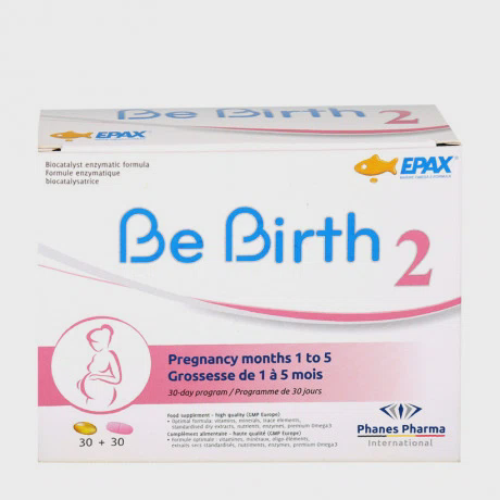 Thực phẩm bảo vệ sức khỏe giai đoạn mang thai từ tháng 1-5 Be Birth 2 (4 vỉ x 15 viên/hộp)