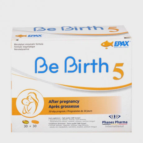 Thực phẩm bảo vệ sức khỏe giai đoạn sau mang thai Be Birth 5 (4 vỉ x 15 viên/hộp)