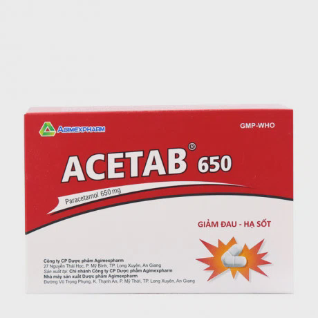 Acetab 650mg (10 Vi x 10 Vien)
