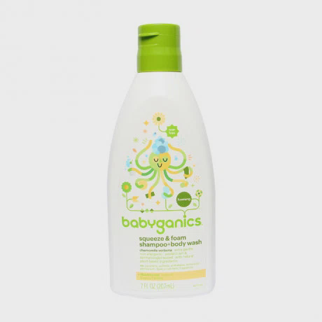 Sữa tắm gội Babyganics Shampoo & Body Wash cho bé (Chai 207ml)