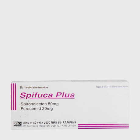 Spifuca Plus 50mg/ 20mg (3 vỉ x 10 viên/hộp)