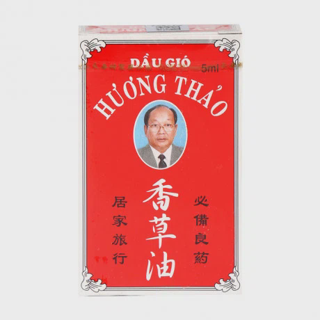 Dầu gió Hương Thảo trị cảm cúm nhức đầu đau bụng (chai 5ml)