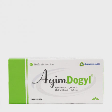 Viên nén Agimdogyl phòng và điều trị nhiễm trùng răng miệng cấp tính, mạn tính (2 vỉ x 10 viên)