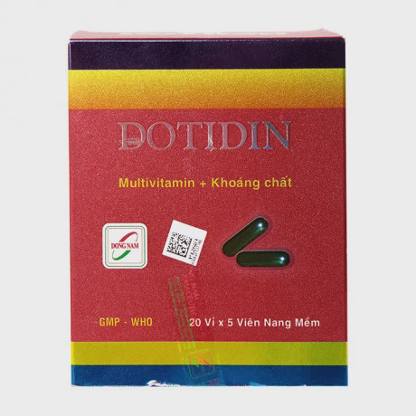Thuốc bổ sung multivitamin và khoáng chất Dotidin (20 vỉ x 5 viên/hộp)