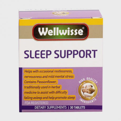Thực phẩm bảo vệ sức khỏe hỗ trợ giấc ngủ Wellwisse Sleep Support (Hộp 30 viên)