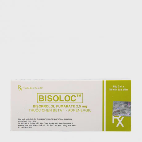 Bisoloc 2.5mg (3 Vi x 10 Vien)