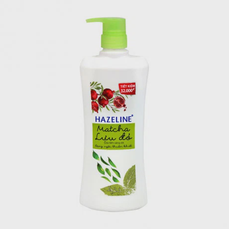 Sữa tắm sáng da matcha lựu đỏ Hazeline (670g)