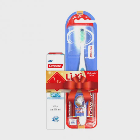 Bàn chải đánh răng chải sạch sâu Colgate 360 Deep Clean + Tặng kem đánh răng Colgate tảo biển (40g)