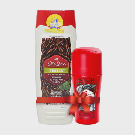Sữa tắm dành cho nam Old Spice Timber (473ml) + Tặng kèm lăn khử mùi Old Spice