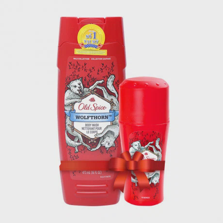 Sữa tắm dành cho nam Old Spice Wolfthorn (473 ml) + Tặng kèm lăn khử mùi Old Spice