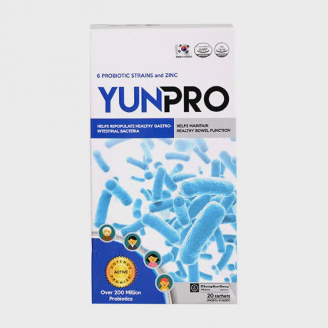 Thực phẩm bảo vệ sức khỏe men vi sinh Yunpro (Hộp 20 gói)