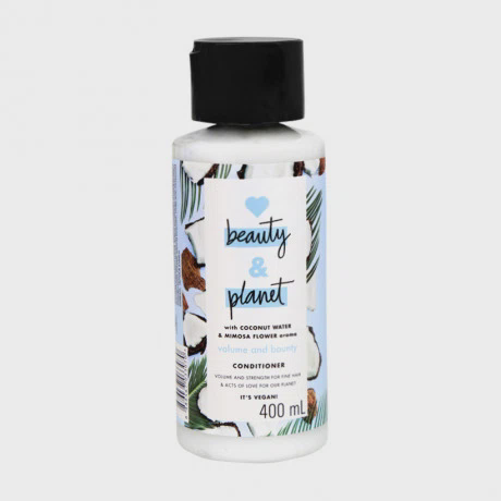 Dầu xả dưỡng ẩm và giúp tóc bồng bềnh Love Beauty And Planet Volume And Bounty (400ml)