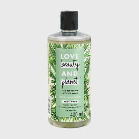 Sữa tắm làm sạch sâu, tươi mát Love Beauty And Planet Pure And Positive (400ml)