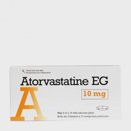 Atorvastatine EG 10mg (3 vỉ x 10 viên/hộp)