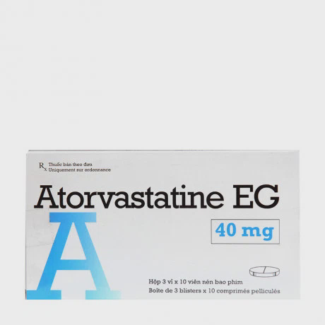 Atorvastatine EG 40mg (3 vỉ x 10 viên/hộp)