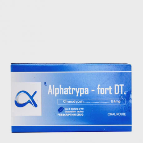 Alphatrypa-Fort DT (5 vỉ x 10 viên/hộp)