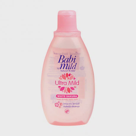 Sữa tắm gội toàn thân hương hoa anh đào cho bé Babi Mild White Sakura (200ml)
