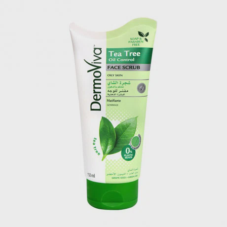 Sữa rửa mặt tẩy da chết Dermoviva Oil Control Face Scrub-Tea Tree (150ml)
