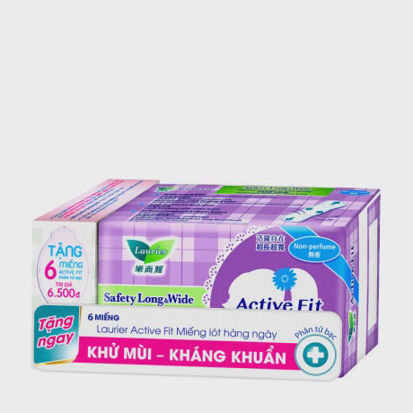 Băng vệ sinh ngày đầu-cuối Laurier Active Fit (40 miếng) + Tặng 6 miếng BVS Laurier Active Fit