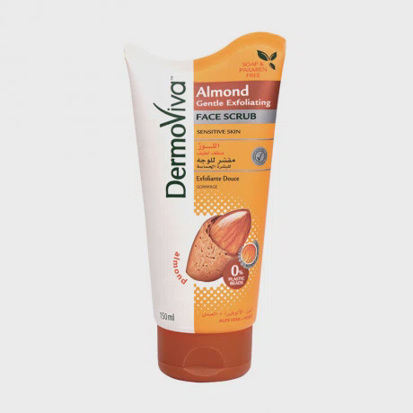 Sữa rửa mặt tẩy da chết tinh chất hạnh nhân Dermoviva Gentle Exfoliating Face Scrub (150ml)