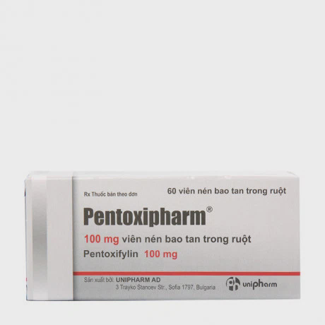 Pentoxipharm 100mg (6 vỉ x 10 viên/hộp)