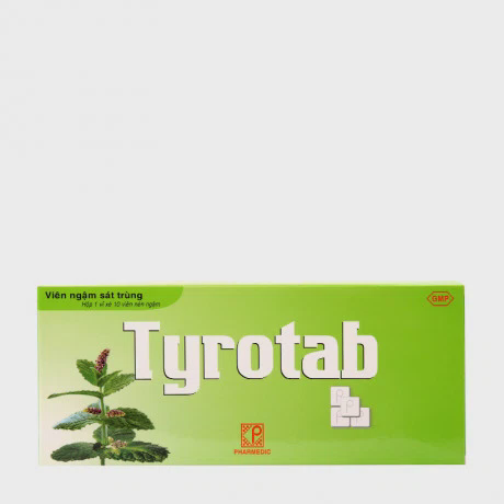 Tyrotab (1 vỉ x 10 viên/hộp)