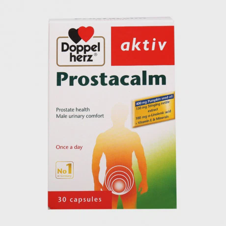 Thực phẩm bảo vệ sức khỏe ngăn ngừa u xơ tuyến tiền liệt Doppelherz Aktiv Prostacalm (Hộp 3 vỉ x 10 viên)