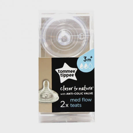 Núm ty medium flow cho bé từ 3-6 tháng Tommee Tippee Closer to Nature (2 cái/vỉ)